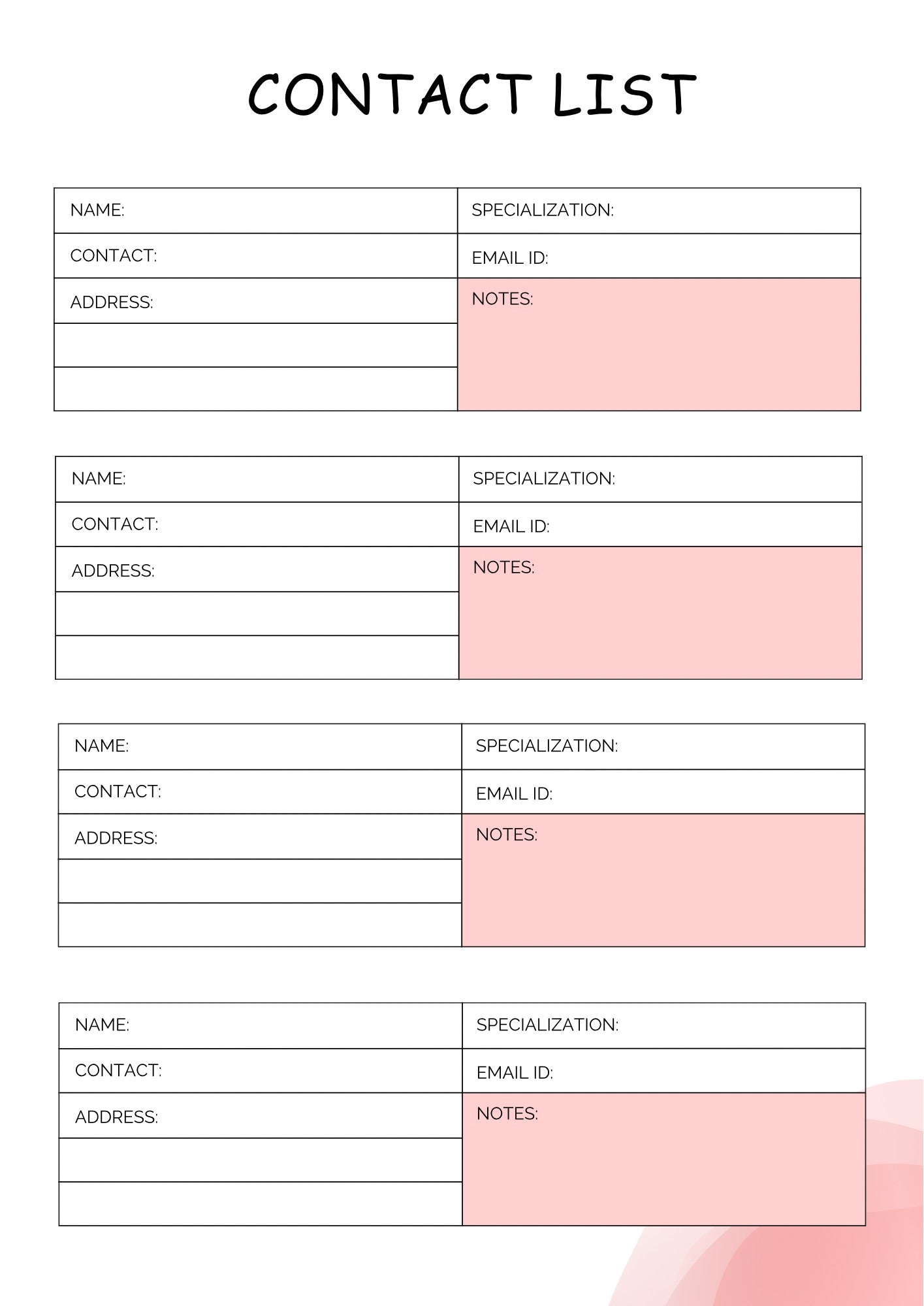 Blood sugar planner
